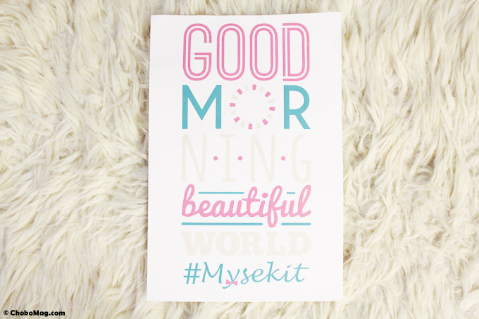 good morning kit mysekit