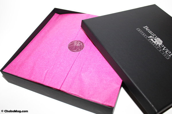 pliage papier de soie ouverture box beauté beauty forever