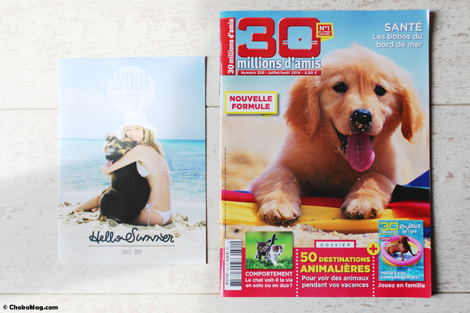 magazines woufmag et 30 millions d'amis chiens