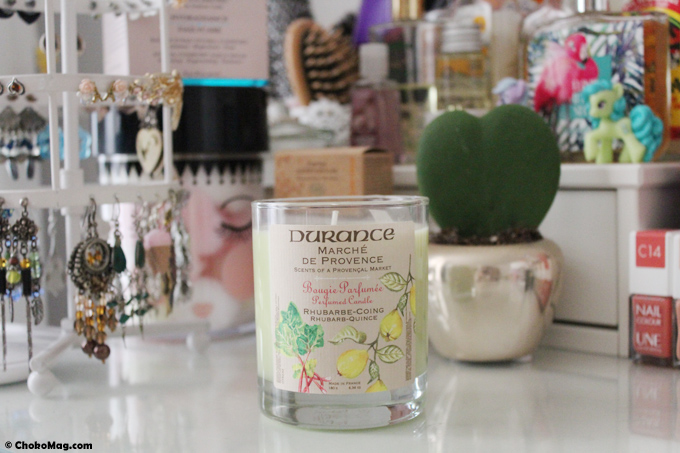 bougies durance rhubarbe
