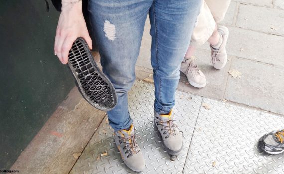 chaussure abimée semelle qui se décolle d'un coup