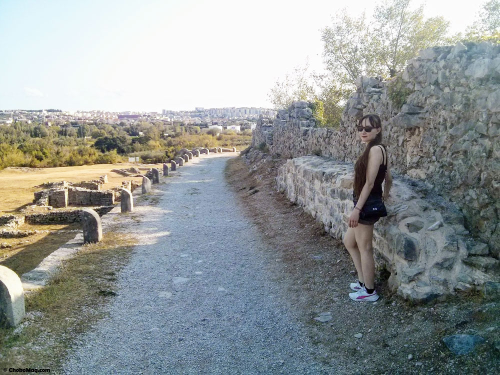 ruines romaines de solina en croatie