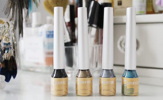 eyeliner bio couleur caramel noir gris bronze et bleu
