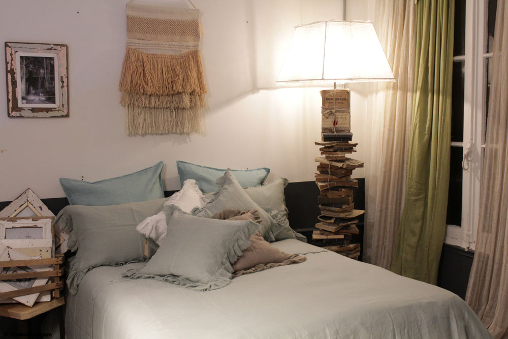 décoration chambre en lin borgo delle tovaglie