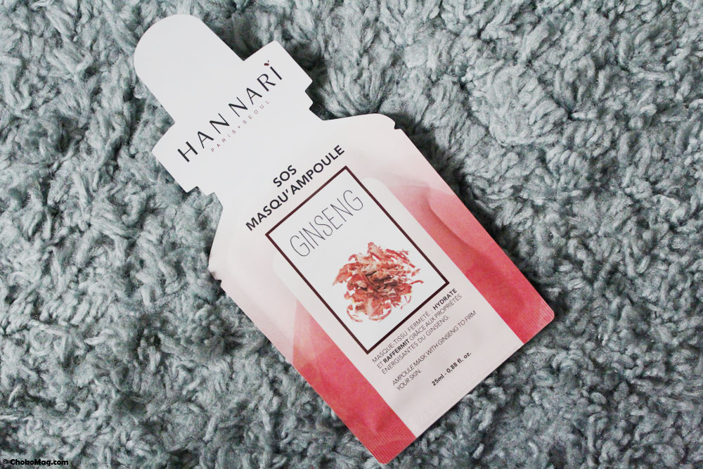 sheet mask au ginseng han nari