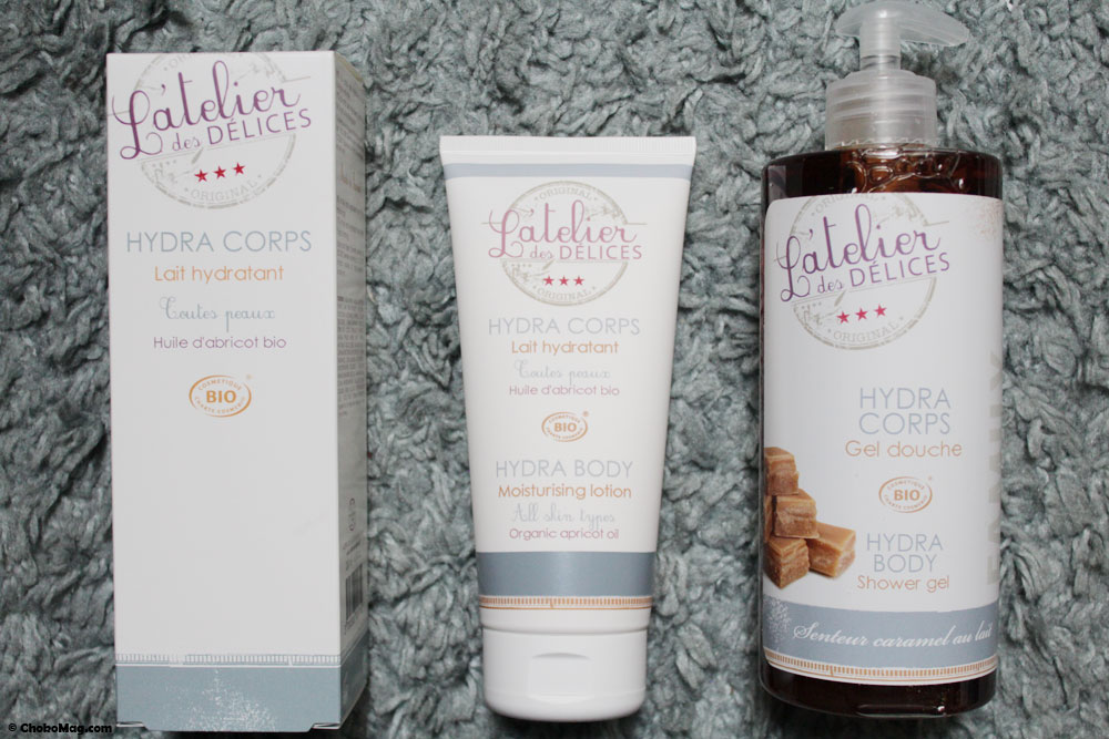 gel douche et lait corps caramel au lait atelier des délices