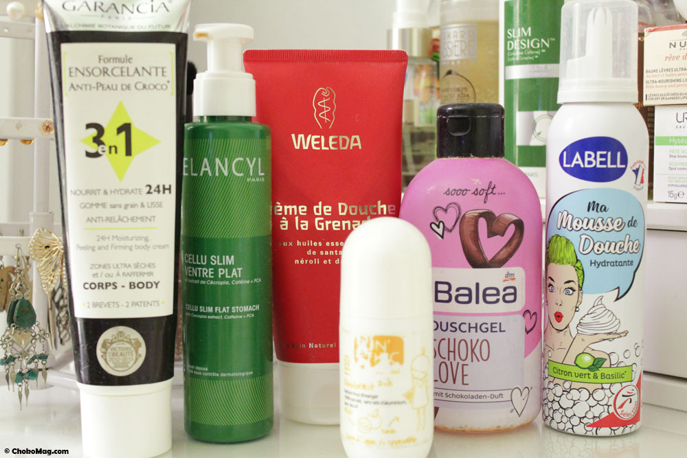 Produits de beauté pour le corps fini en aout et septembre