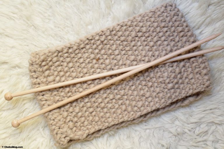 Comment tricoter un snood fait main avec de la grosse laine