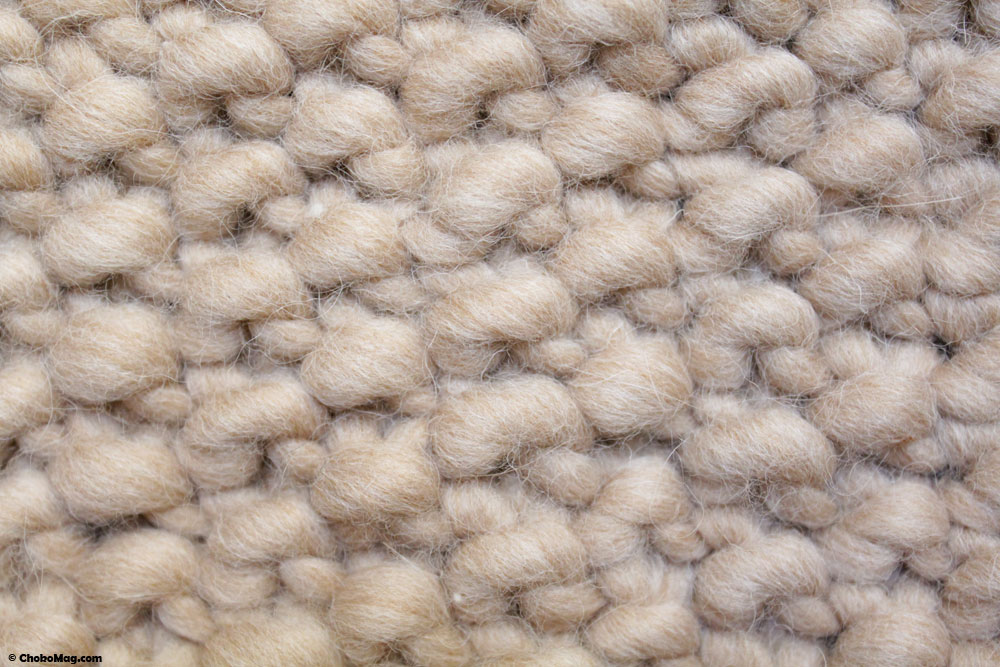 Point de riz tricoté main avec la big wool phildar