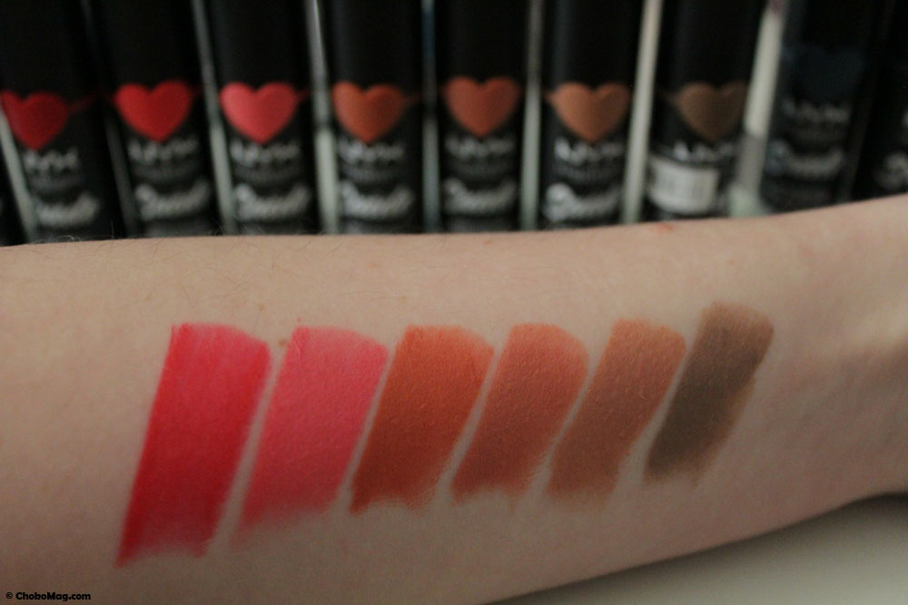 Swatch teintes quotidiennes