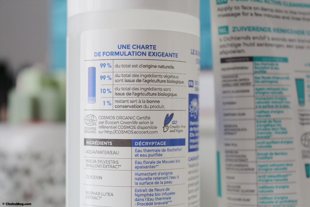 Composition des produits La Source de Lea Nature